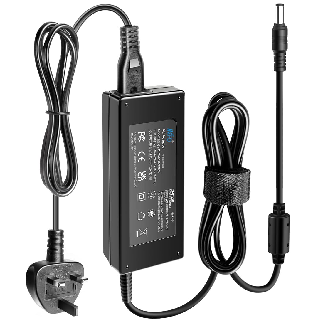 KFD DC IN 12V Power Supply Adapter for TerraMaster D2-310 F4-210 F2-221 F4-424 F5-221 F2-212 F2-221 F2-223 F5-422 F2-422 F4-421 QNAP TS451+ TS-264-8G TS-119P+ TS-462 NAS Network Storage Server Charger