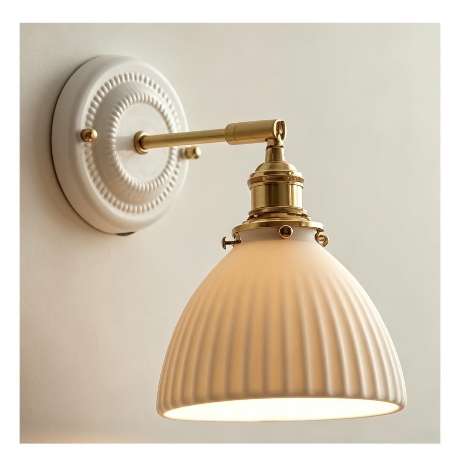 FEITENGDA Single Head Three Tone Wall Sconce Adjustable Wall Light