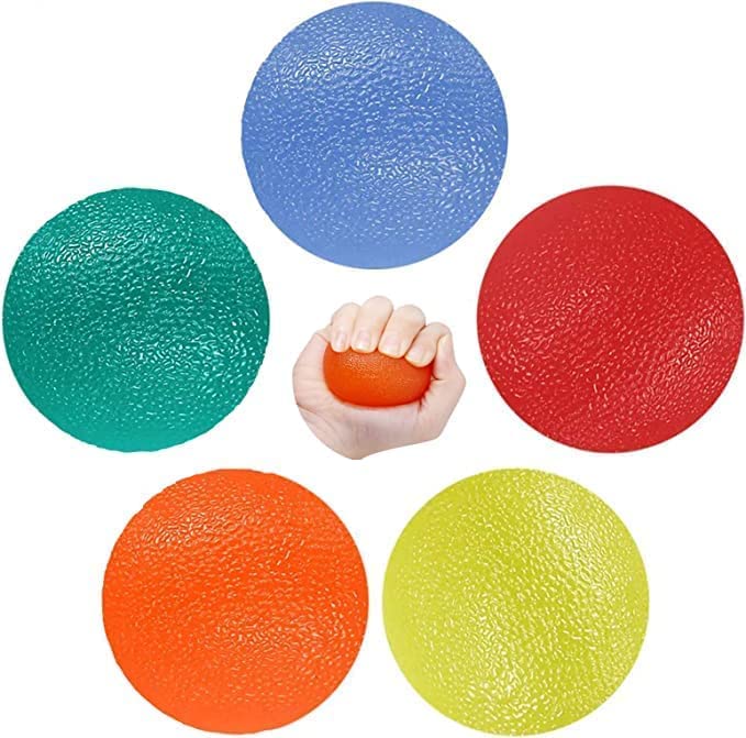 Set de 5 Pelota Antiestres Bola para Rehabilitación Fortalecedores de Mano, Pelota Rehabilitacion...