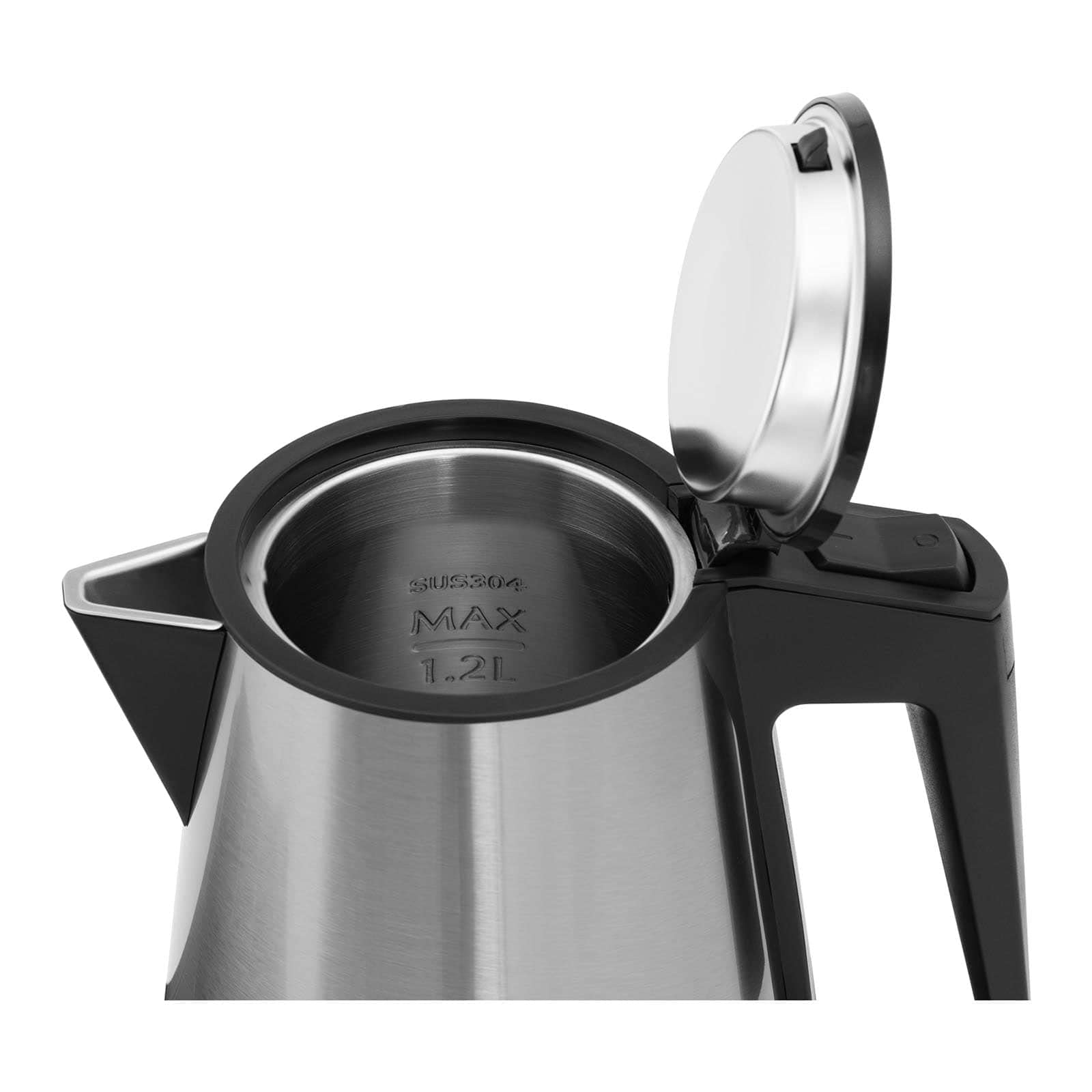 Royal Catering RC-HKS04 bollitore elettrico Stazione per tè e caffè 1,2 L 1400 W Acciaio inossidabile Argento Stazione di tè con bollitore elettrico