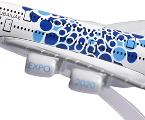 Miniatura 5 de Escala 1400 Expo 2020 DUBAIUAE Dubai A380 Modelo de aleación Modelo de aleación Plano fundido a presión Modelo de alta simulación para colección