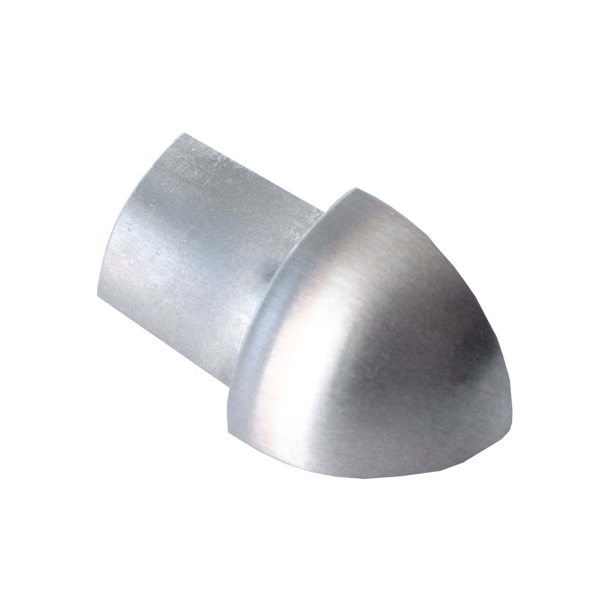 Dalsys Outer Corner for Tile Trim 8mm Quarter Circle Profile Brushed Stainless Steel