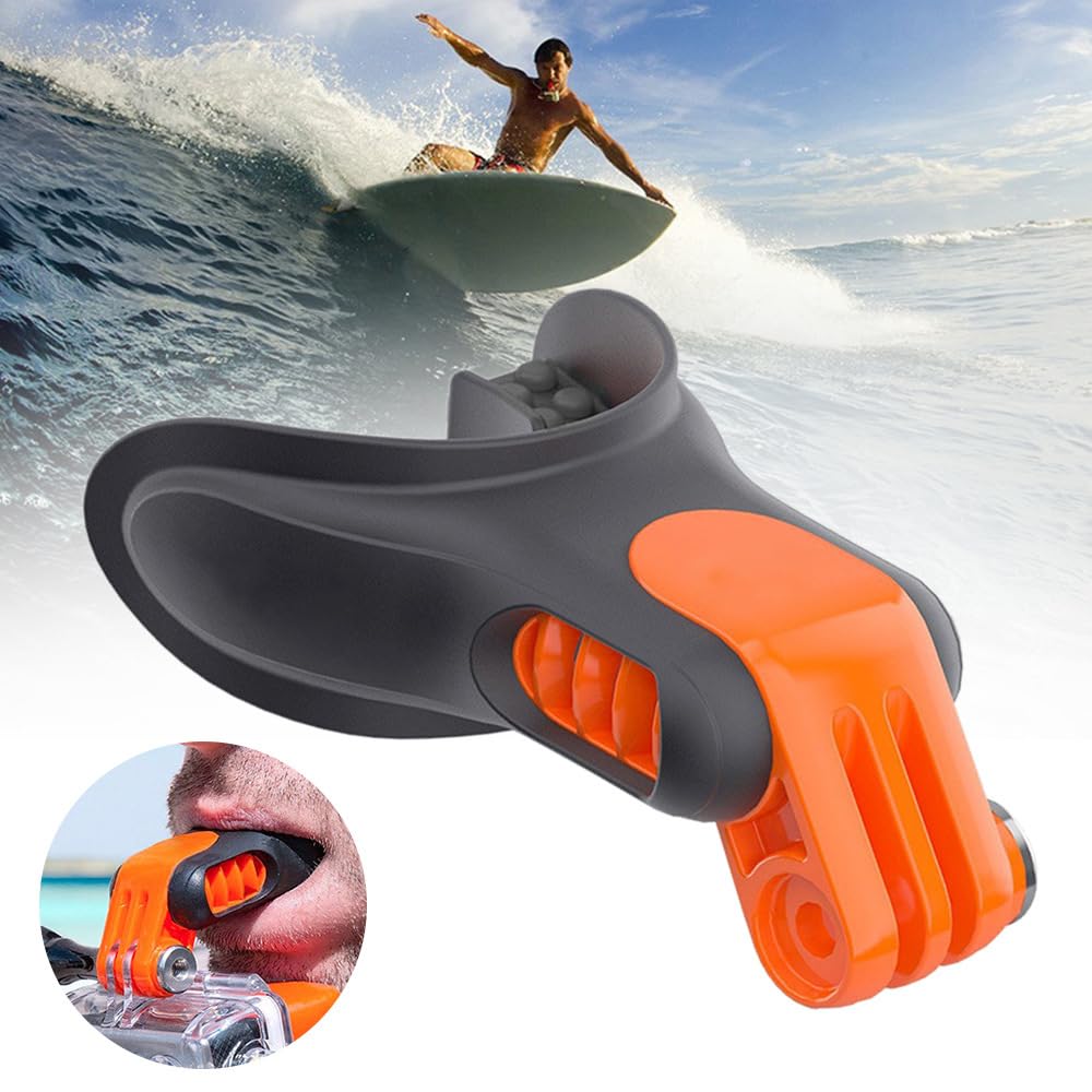 Juego de montaje para cámara de acción, soporte de boquilla para surfear, con correas de seguridad flotantes