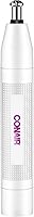 Conair True Glow Women's Ear & Nose Hair Trimmer - Cordless Battery-Powered, 360° Bevel Blade, No Pull No Snag