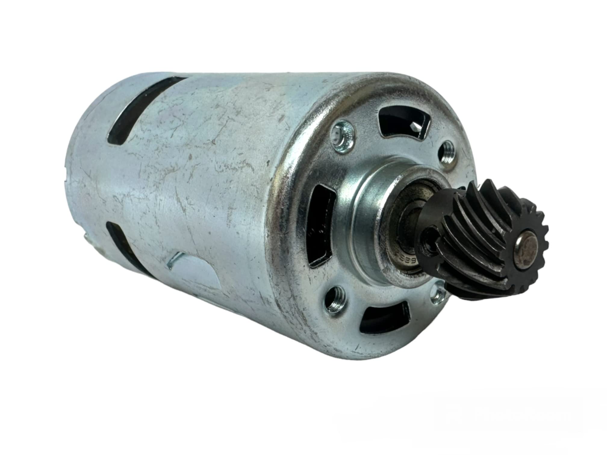 TANIASHOP Motore di Ricambio 12V per Abbacchiatore Scuotiolive Scuotitore Completo di Pignone 14 Denti Ricambio Motorino Elettrico