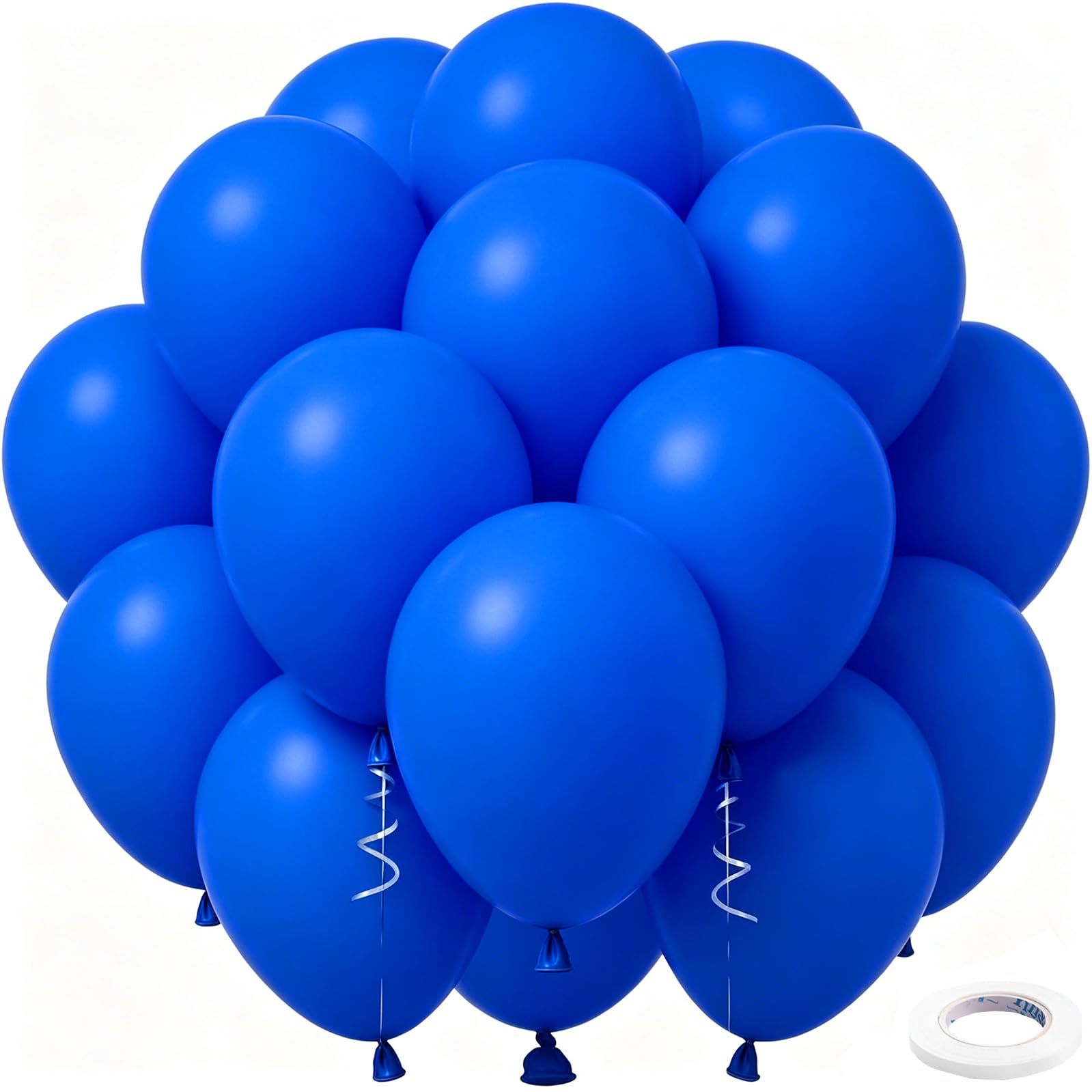 Luftballons Dunkelblau, 50 Stück Latex Luftballons Blau Ballons Blaue Heliumballons Königsblaue Balloons Für Babyparty Baby Shower Gender Reveal Geburtstag Hochzeit 12 Zoll