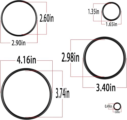 Miniatura 7 de Sunluway R0502500 - Kit de sello de junta tórica de repuesto para desinfectantes de agua Zodiac Nature2 Fusion Inground, Fusion Soft, Vision sobre