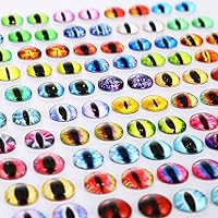 Vista 4 de Cabujón de cristal surtido de ojos de dragón para hacer muñecas de arcilla, esculturas, accesorios para manualidades, hallazgos de bricolaje