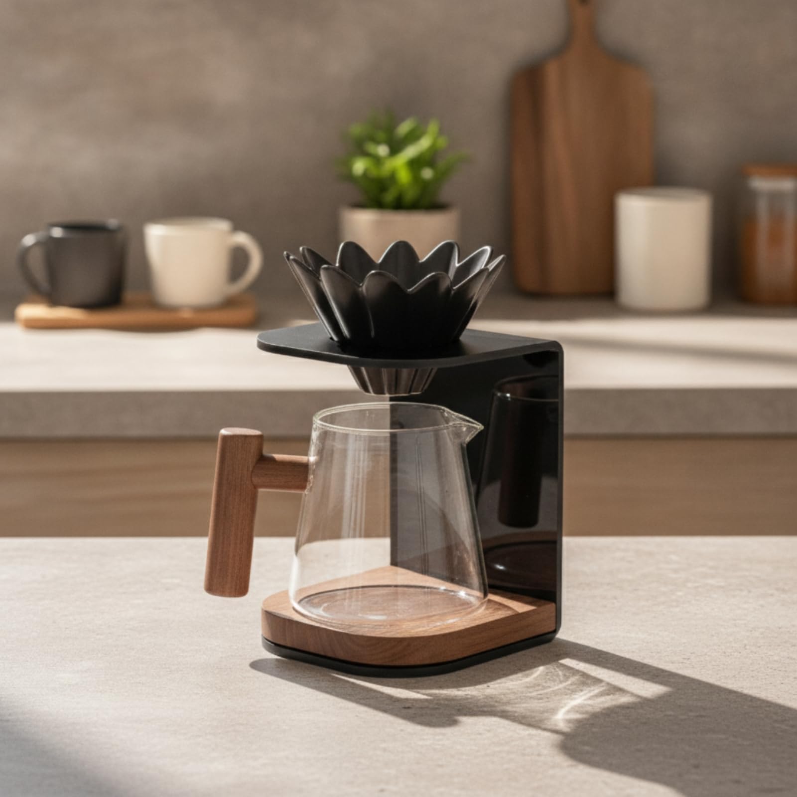 Caffettiera a Gocciolamento Manuale | Caffettiera Pour Over, Graduata, per Casa