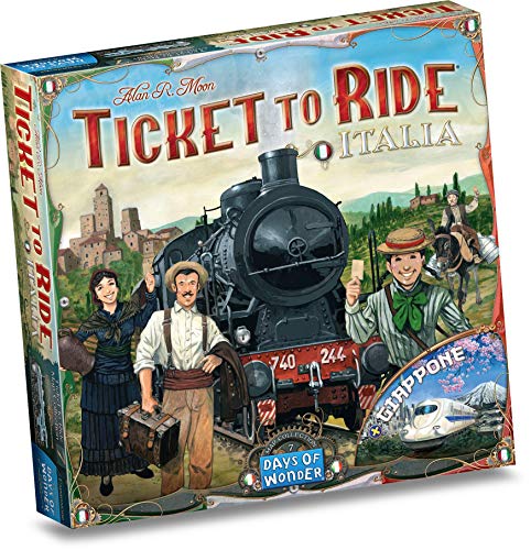 Asmodee Ticket to Ride: Italia + Japón-Juego de Mesa, edición en Italiano (8507), Single – Versión italiana