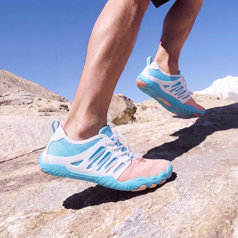 Image of Hike Barefoot Water Shoes for Women Men Footwear, Quick Dry Wide Toe Box Pro Beach Swim Athletic Sports Shoes, Non-Slip Lightweight Aqua Shoe for Pool Hiking Walking Kayaking Diving Surfing