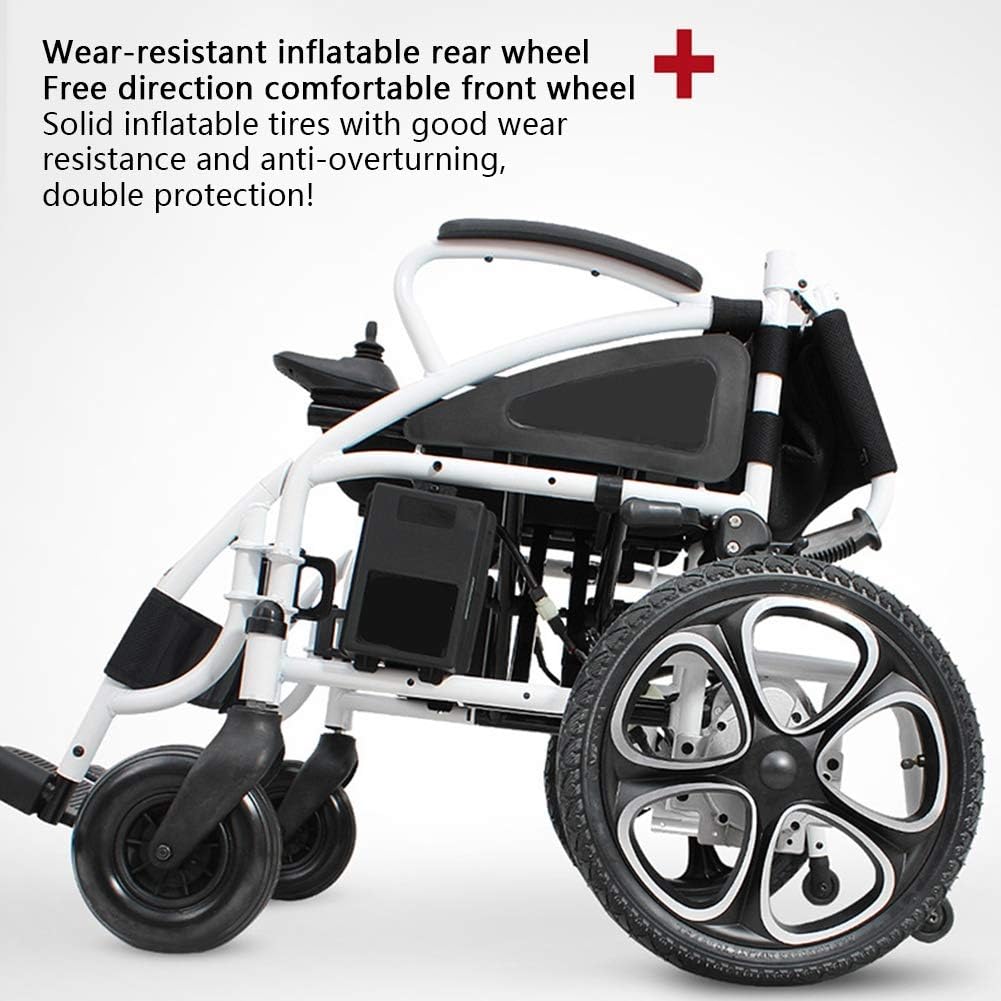 Portable Intelligent Lightweight Foldable Electric Wheelchair Scooter, Two Modes Motorized Wheelchair for Adult, Folding Carry Durable Power Wheelchairs, Family More Assured,lithiumbattery : Health & Household