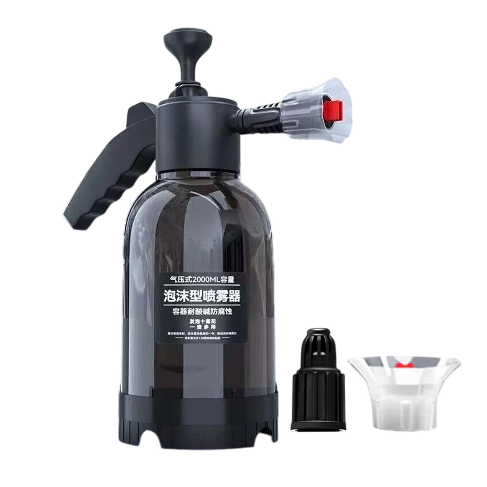 Pompe manuelle avec pulvérisateur à pression, pulvérisateur à pression avec pompe, lave-linge à pression avec à mousse, bouteille à pression avec pulvérisateur de 2 litres, pulvérisateur avec