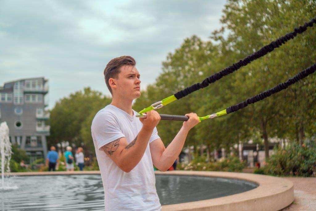 Body Cross Rip Trainer Barre | Innovation Démontable en 3 Pièces de L'Allemagne | Convient dans N'importe Quelle Sac de Sport | Haute qualité | Clé en alu Massif Fabriqué en Allemagne