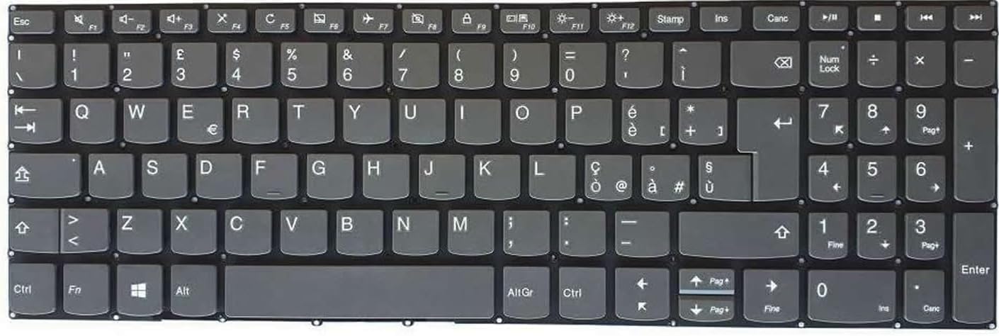 TASTIERA compatibile per Lenovo Ideapad 3-15ADA05 81W1 3-15ARE05 81W4 3-15IGL05 330S-15