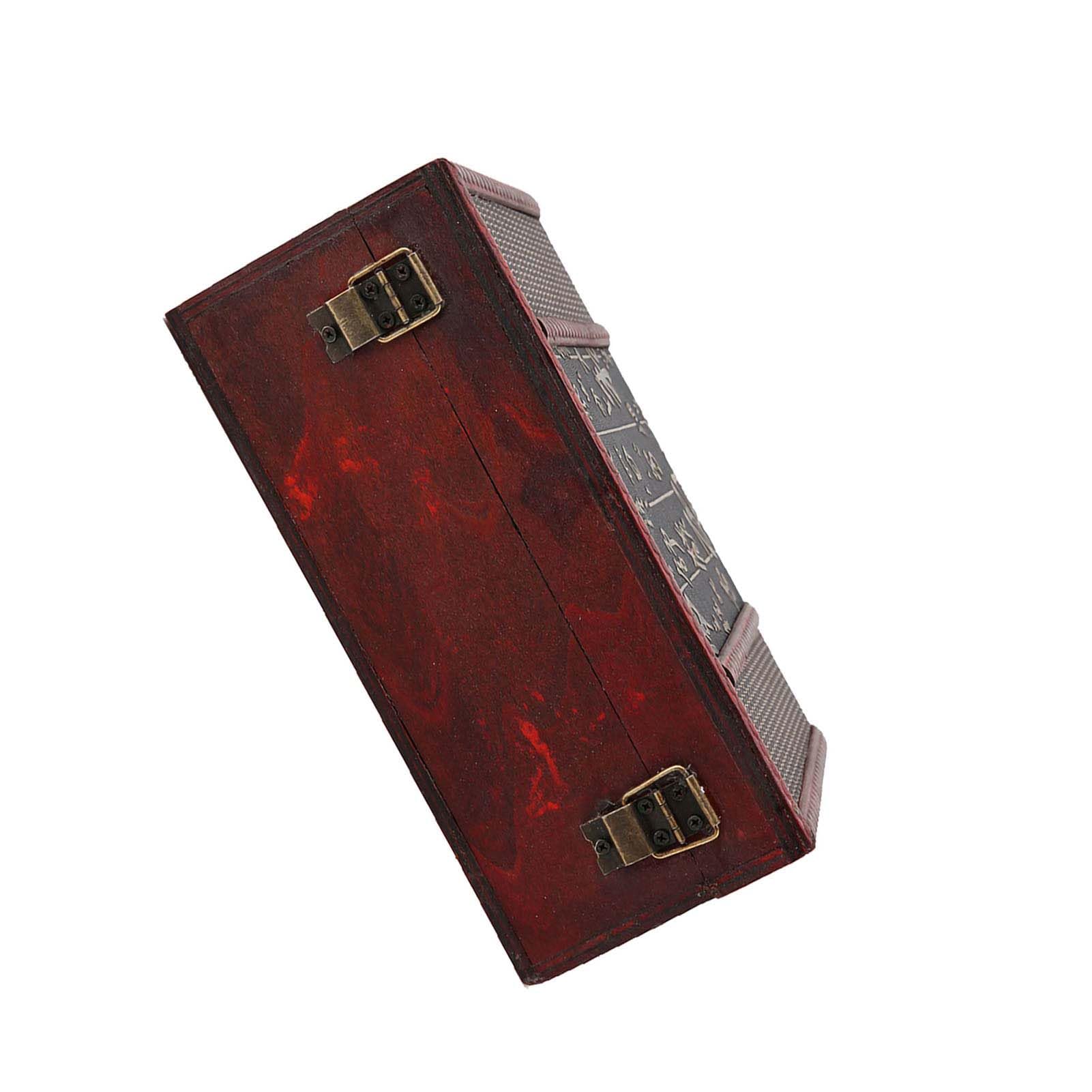Coffret en bois vintage style chinois, organisateur de bijoux aux finitions soignées