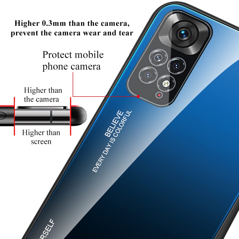 SEAHAI Cover per Xiaomi Redmi Note 11S/Redmi Note 11 4G Cover, Custodia Protetti
