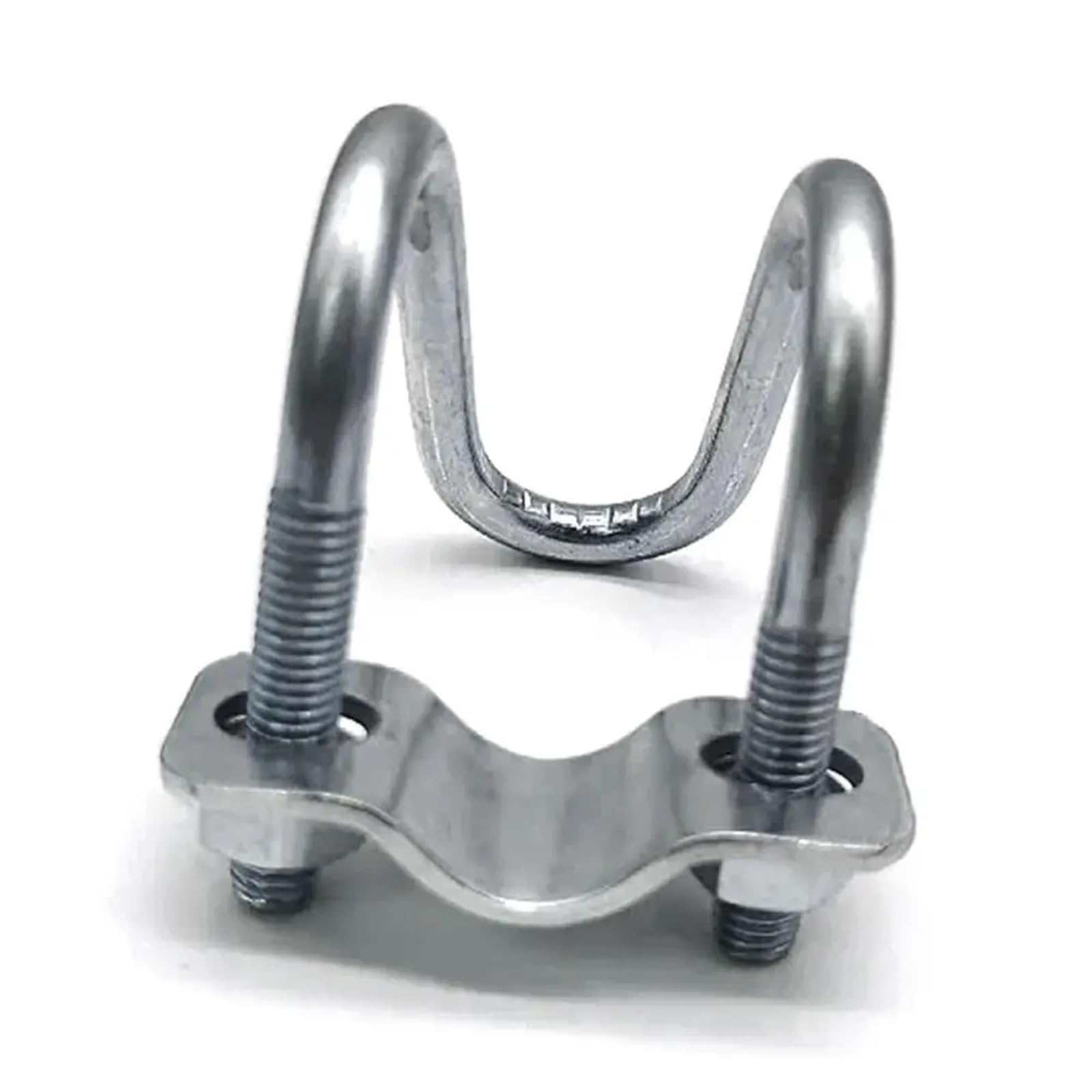 Morsetto a croce con bullone a U da 5 pezzi - Morsetto for tubo in acciaio zincato resistente for ponteggi e collegamenti di tubi flessibili (dimensioni M8)(M8x20x20mm)