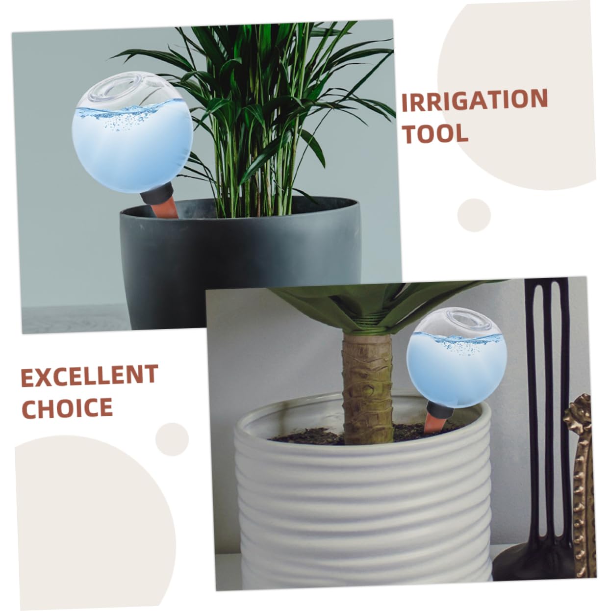 Sosoport Lot De 3 Globes D'arrosage Automatique pour Plantes D'extérieur Kits D'irrigation À Système D'arrosage Automatique 2 Pièces X 3