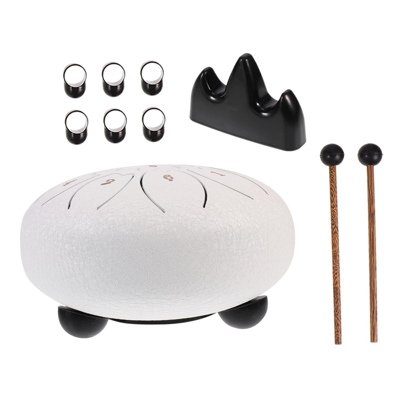 Sosoport 6-inch Steel Tongue Drum Handpan Percussion Instrument for Meditation Music Practice