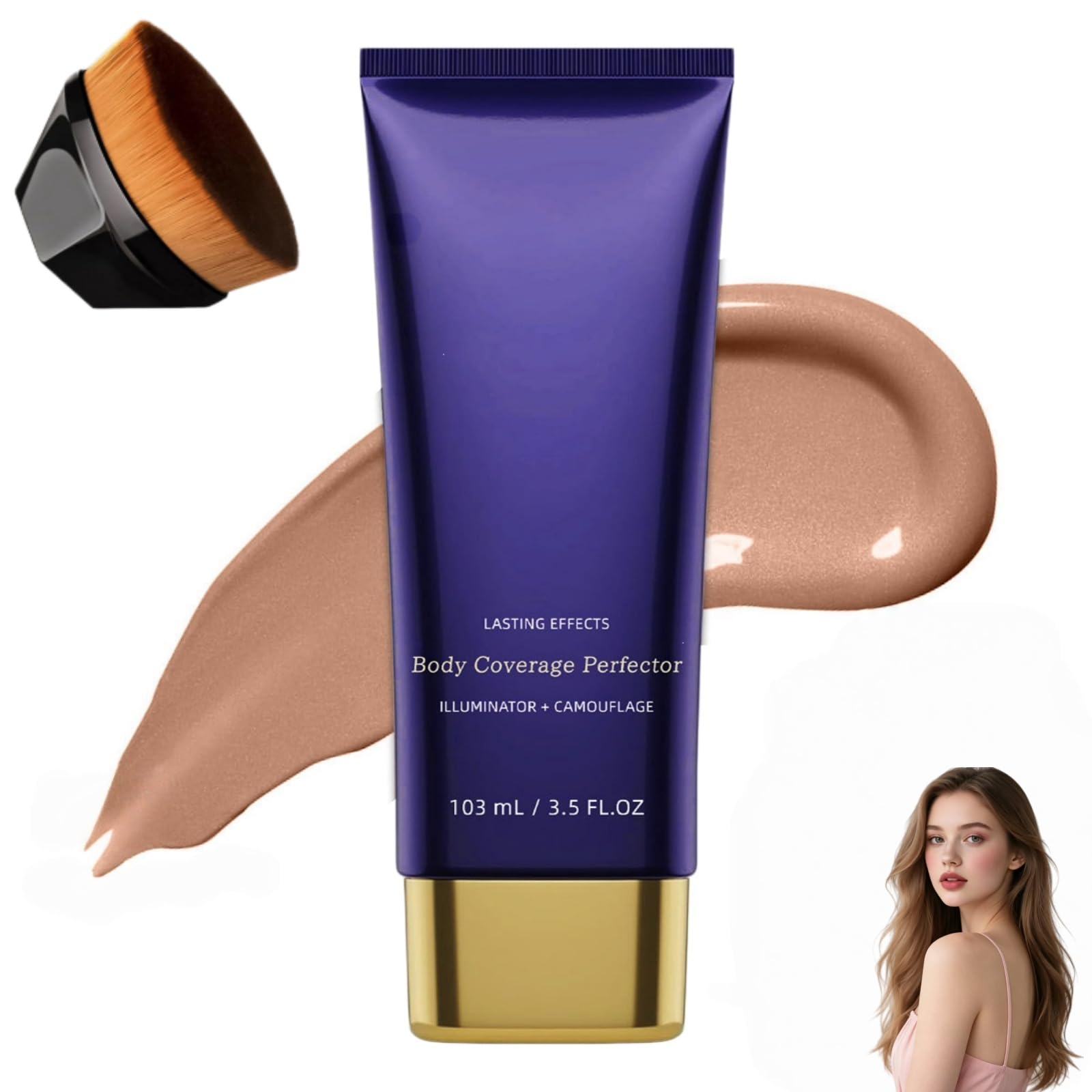 Nudaskin Body Coverage Concealer | Heroka,Wasser- Und Schweißfester Körper-Concealer Mit Leichter Textur (#5)