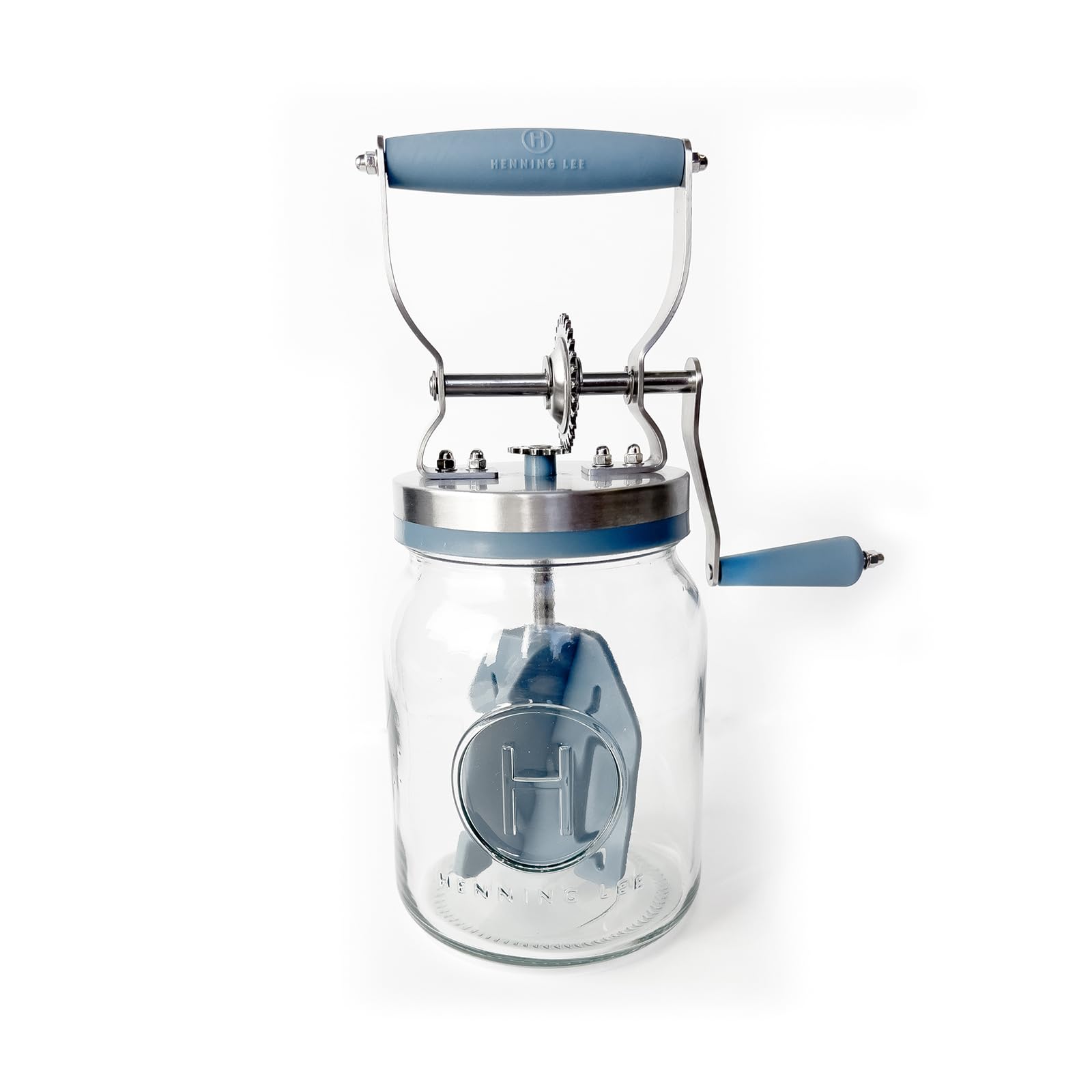 Henning Lee Manual Glass Butter Churner