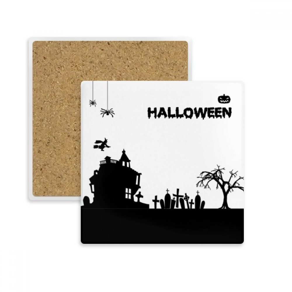 Coaster Coupe Halloween en Pierre Absorbante multicolore pour tasse et verre