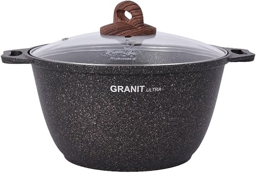 Granit Ultra Non-Stick Kazan for Making Pilaf Outdoor Cooking Frying Pot 8.5-qt. 8 L