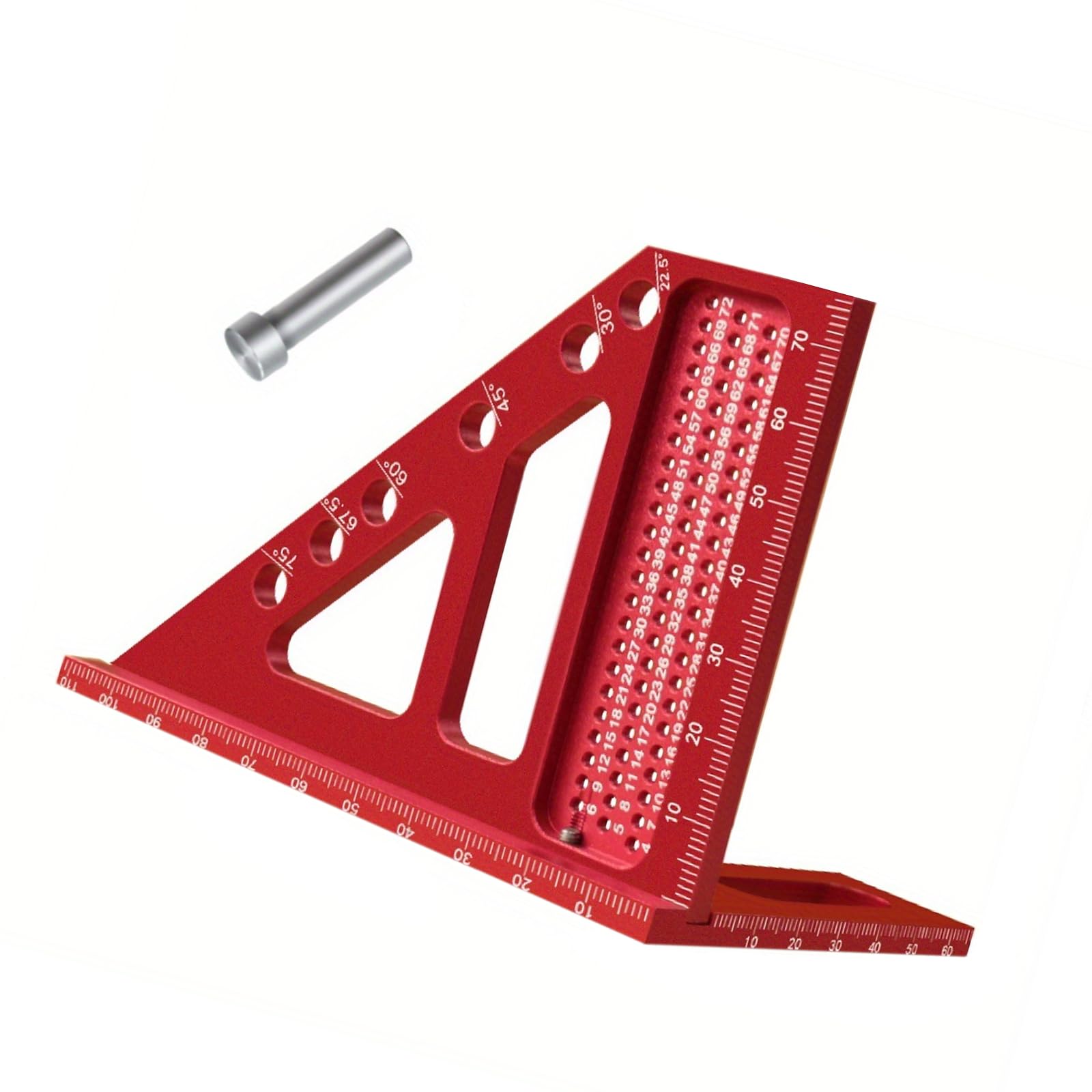 Tsophreniq Judai Square Measuring Ruler 45/90 Degree Line Woodworking Scriber Line Gauges Triangles Measuring