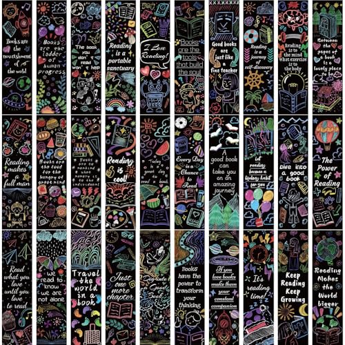moin moin しおり ブックマーク 読書好き 黒板 アート × 英文 メッセージ 30枚 黒 ブラック おしゃれ 誕生日 ギフト プレゼント 勉強 手帳 栞 文具 グッズ カラフル 学生 大人 イラスト 2510sor140