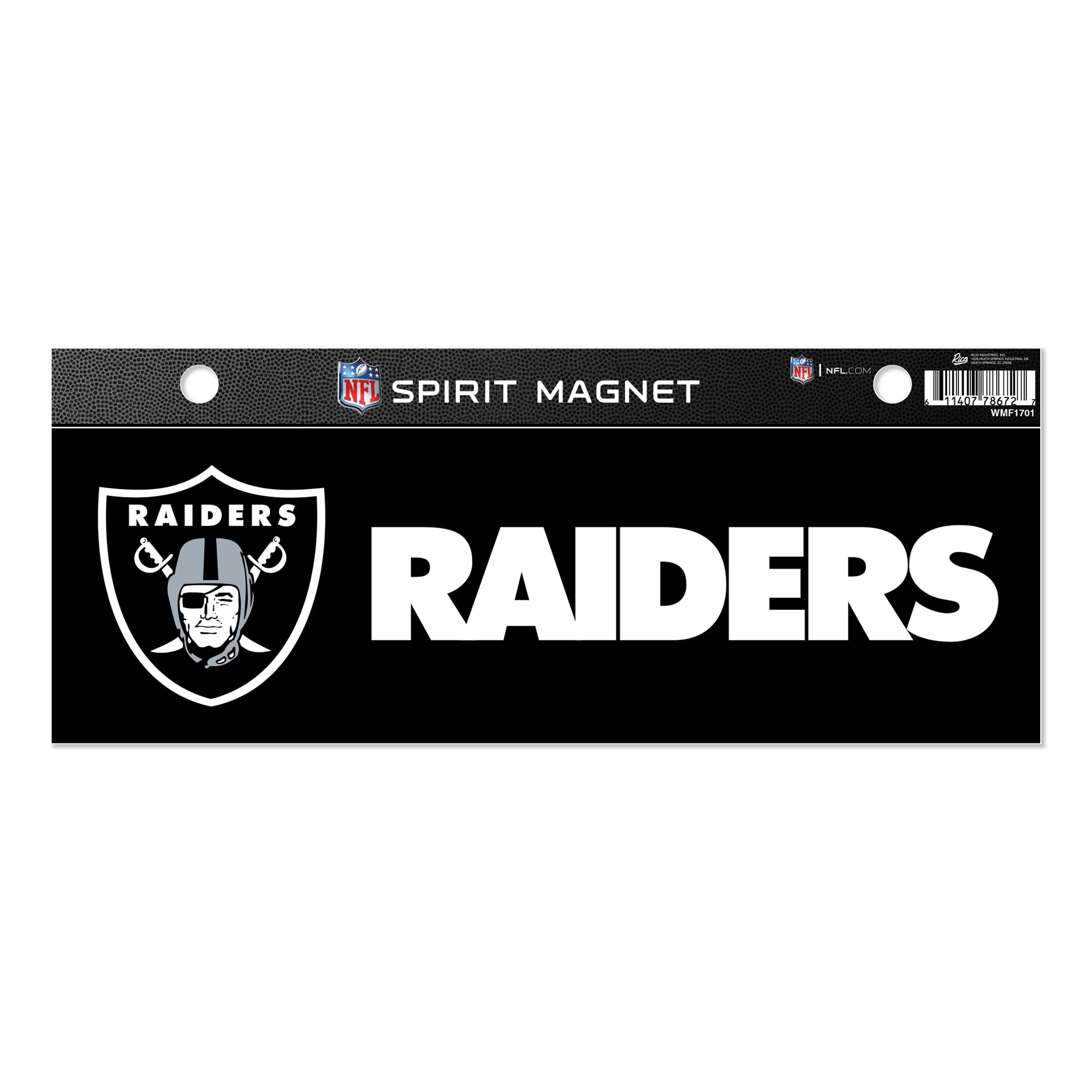 Rico Industries NFL Football Las Vegas Raiders 4 x 10 Team Spirit - auto accessories | Mubboo