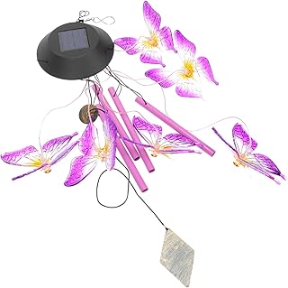 YARNOW 1 Peça Sinos De Vento Solares Sinos De Vento LED Luzes Solares LED Ao Ar Livre Luzes Solares LED Sino De Vento Solar Luz De Mudança De Cor Sinos De Vento Luz Solar Sinos De Vento