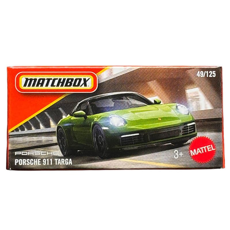 Image of Hot Wheels 2025 Match Box Porsche 911 Targa for 3 Years & Above 49 /125 (Green)