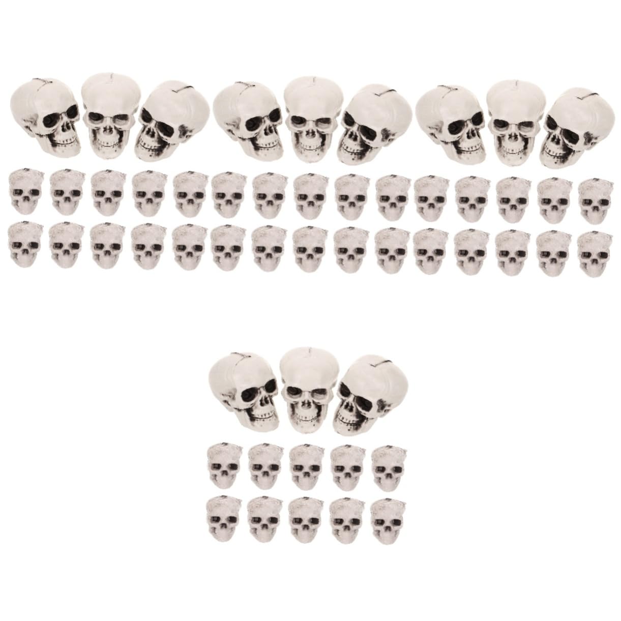 POPETPOP 4 Set Ornamento per Acquario con Teschio in Resina Acquatico Decorazione Nascondiglio di Gamberetti Teschio Grotta dei Pesci A Forma di Teschio Imbarcazioni da Acquario 13 Pezzi*4