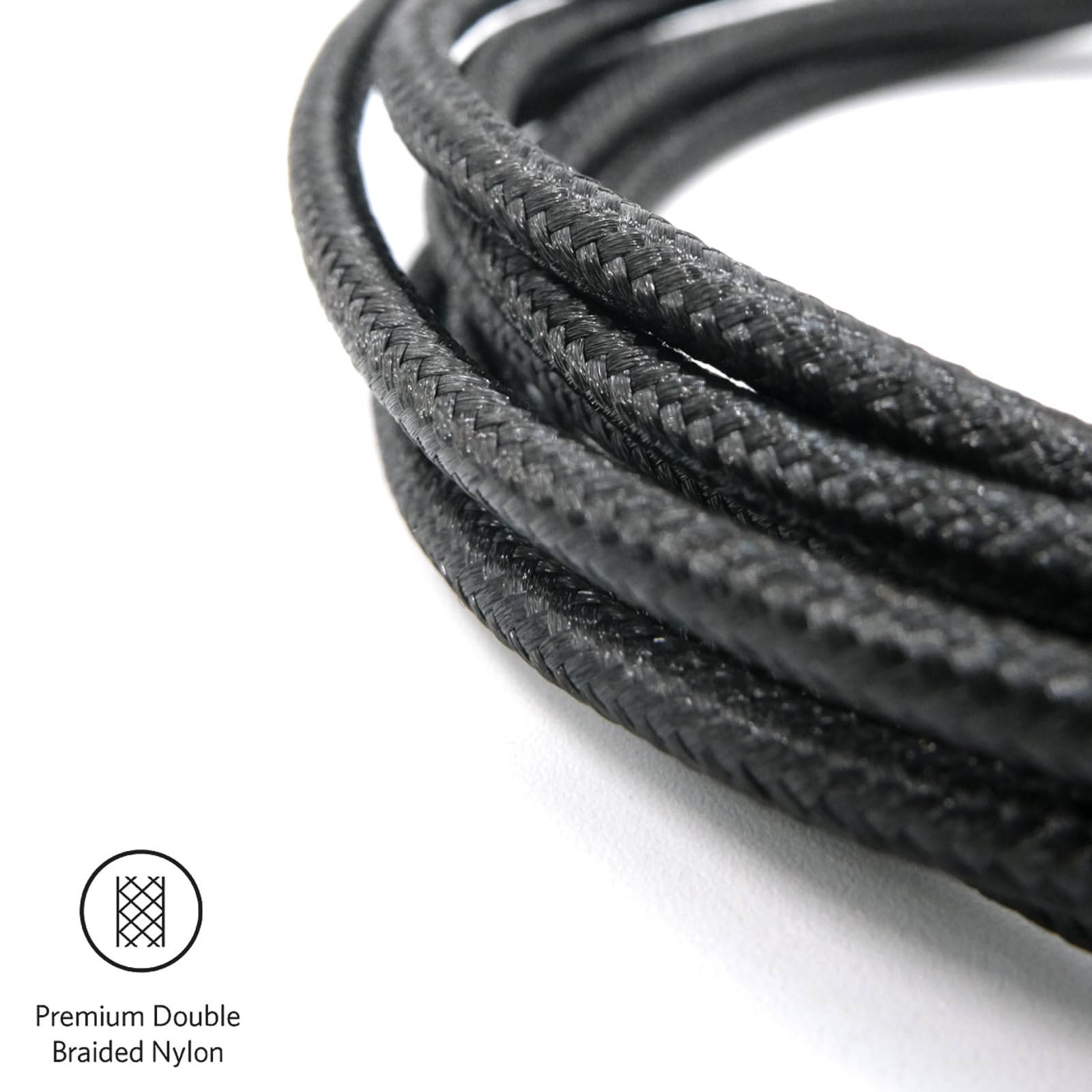 Cable de carga USB (6 pies), nailon trenzado, repuesto para mouse inalámbrico Logitech G502 Lightspeed / teclado inalámbrico G915 RGB TKL, USB a micro