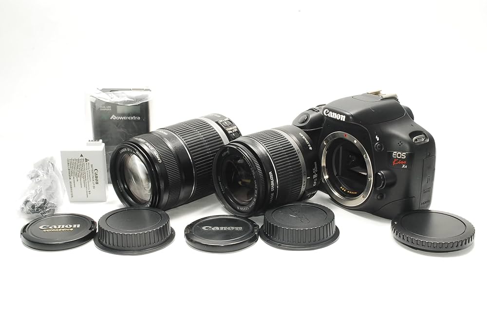 キャノン　キス　x4 ダブルレンズ　デジタルカメラ　動画撮影可能 キヤノン Canon EOS kiss X4 ダブルレンズセット デジタル 一眼