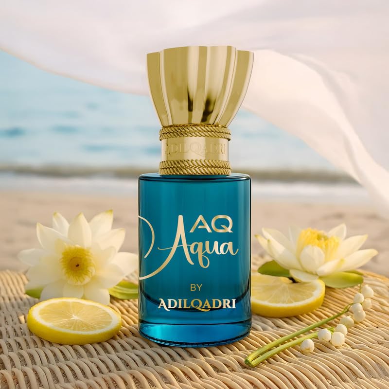 Adilqadri AQ Aqua Attar for Men & Women | Fresh, Aquatic, Non-Alcoholic Roll-On Parfum | Long-Lasting French Fragrance | Gift for Him & Her | 5.5 ML