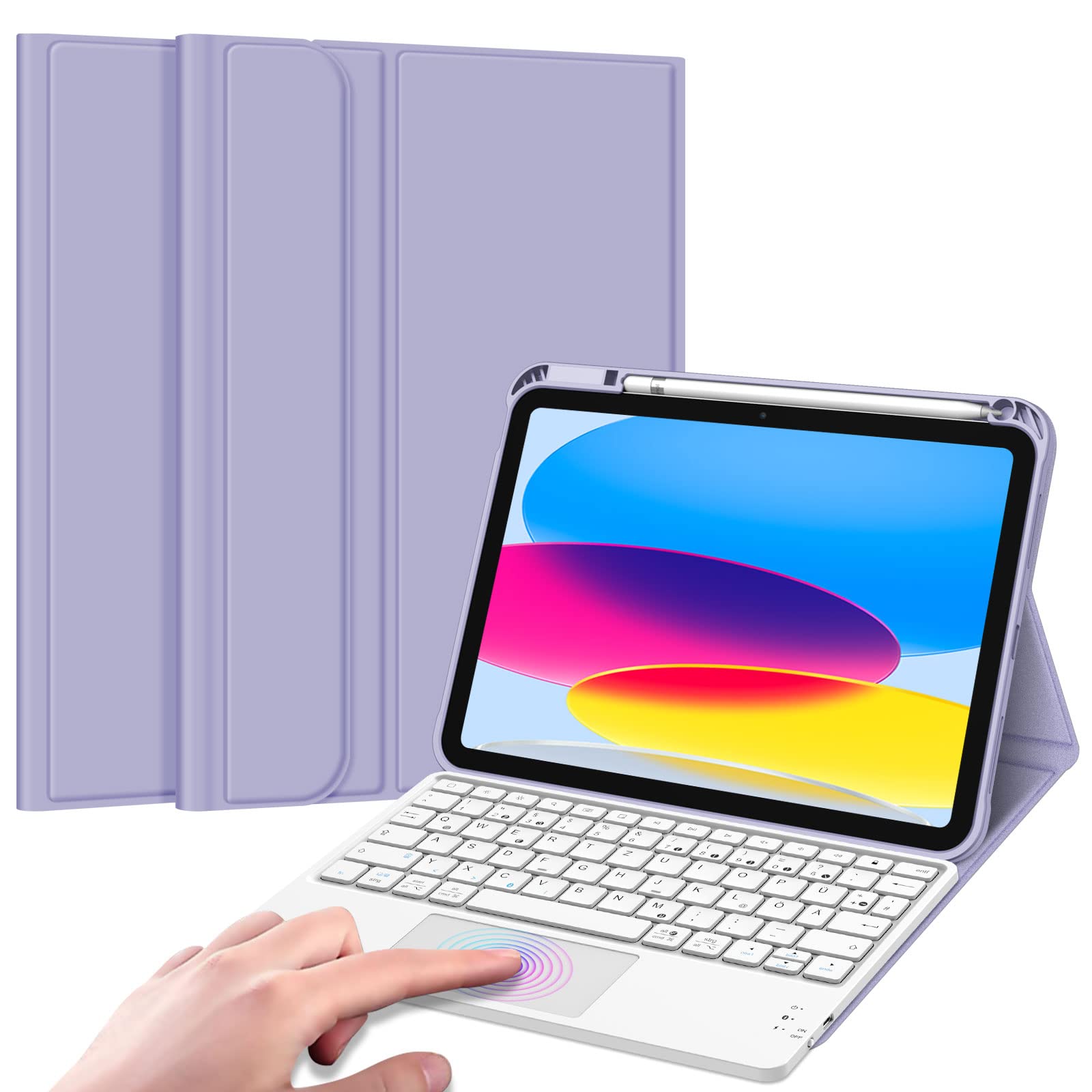 FINTIE Tastatur Hülle für iPad (A16) 11./10. Generation (11/10.9 Zoll)