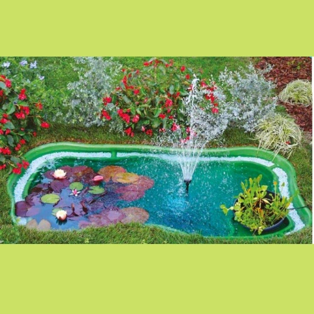Laghetto Preformato Vittoria 750L Nero - Stagno Giardino Per Pesci Koi E Piante Acquatiche - Foto 11