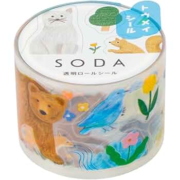 大特価☆新品 マスキングテープ 12種 42個 ペパラブル アニマルボイス ③ Animal Friends マスキングテープ カバ 動物 シール かば