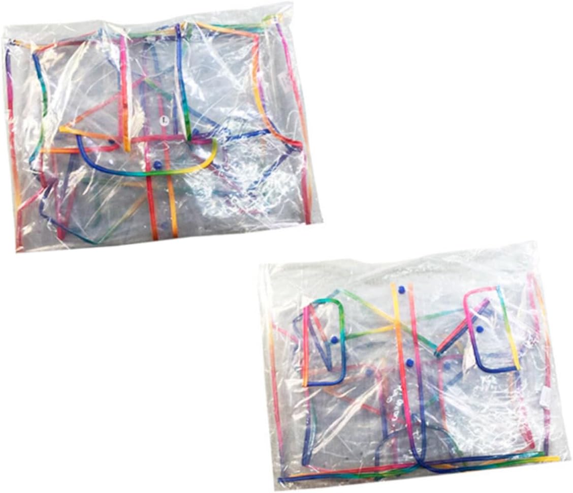 Kids EVA Raincoat with Hood, Lightweight Foldable Poncho