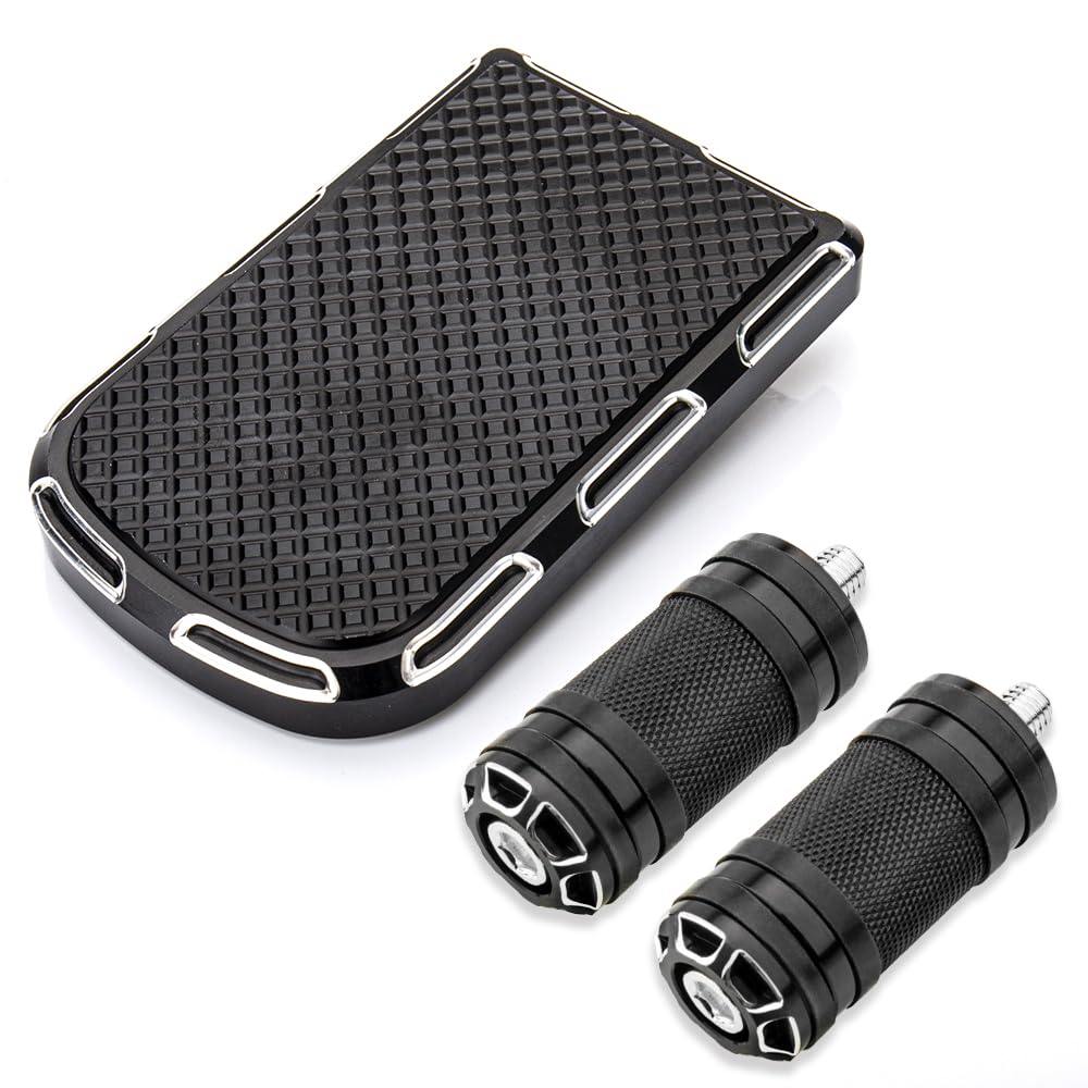 Brake Pedal Cover Compatible with Harley softail Heritage Springer Fit Fat Boy Deluxe FLSTN Road King FLHR Road Glide FLTR Pads Cover (Highlight Kit)