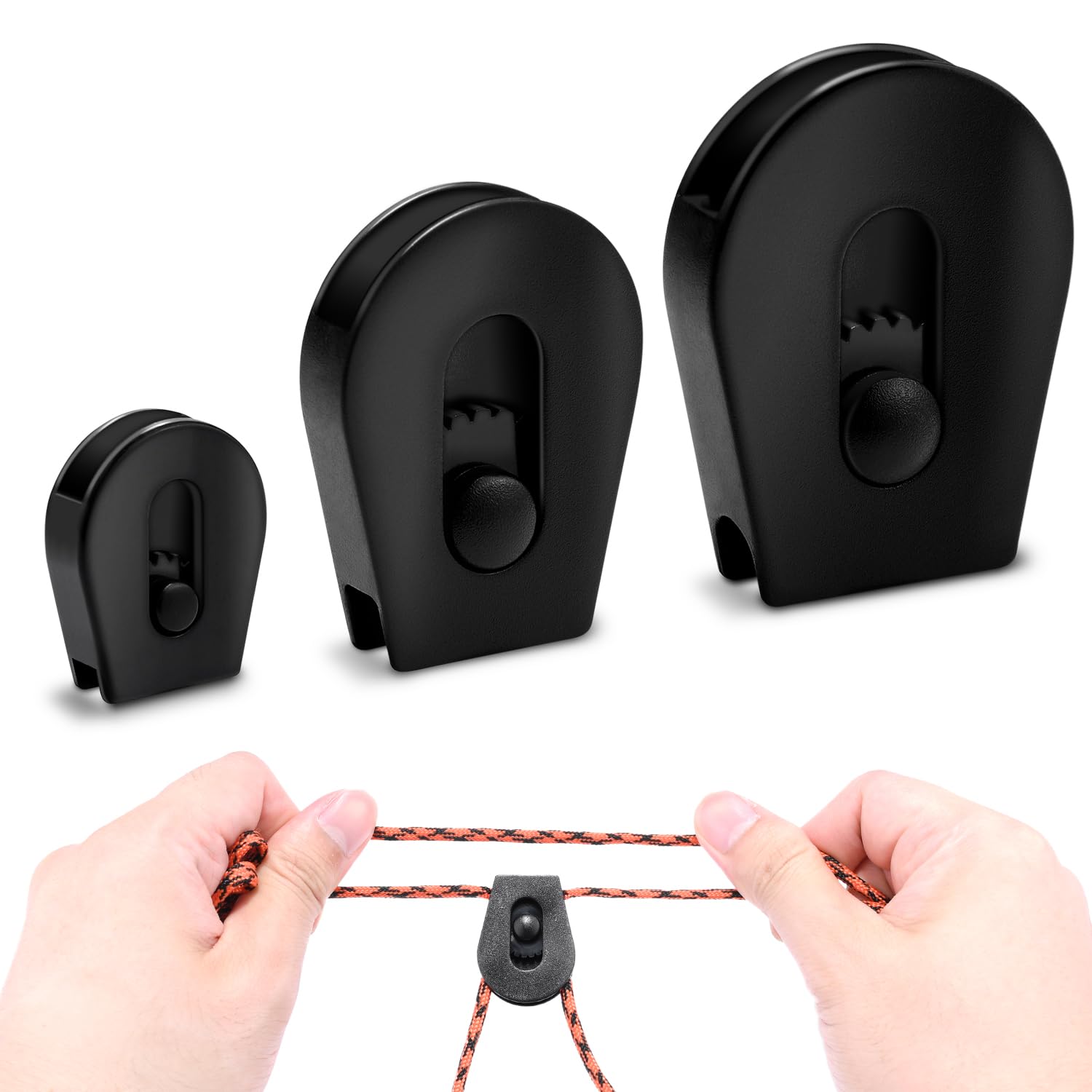 12pcs Plastic Wheeled Cord Lock for Drawstring, Pet Bungee E Collar Strap Lock Replacment Shoelace Wheel Cord Clamp Toggle Slider Stopper Outdoor