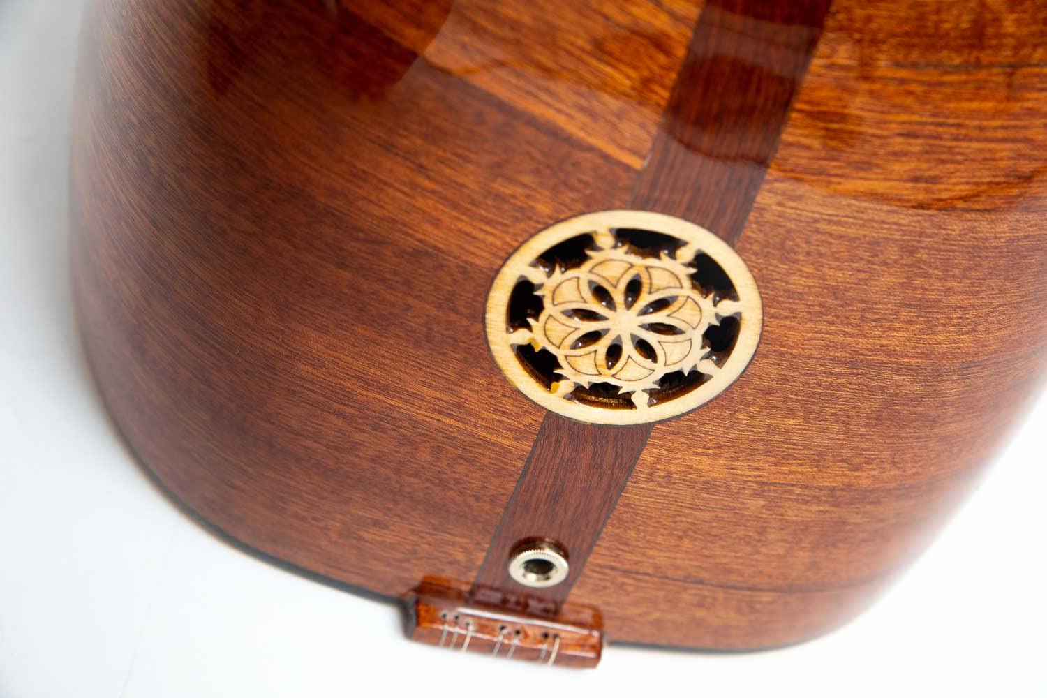 Long Neck Turkish Saz Mahogany wood with Pickup, handmade traditional instrument - Image 6