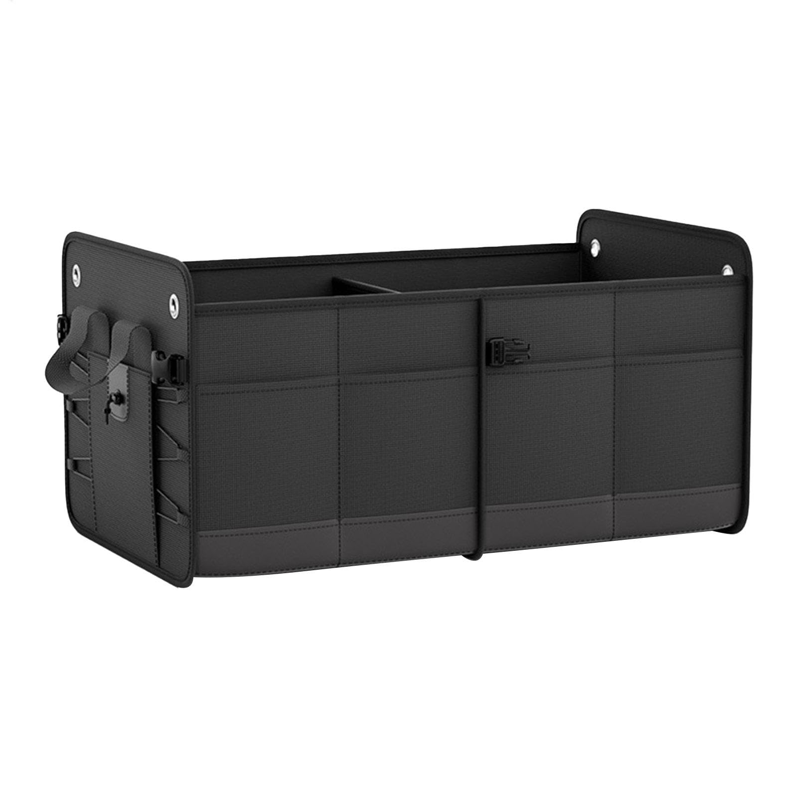 Organizer do bagażnika, składany organizer z wieloma przegrodami | przechowywanie dużych rozmiarów, narzędzia i potrzeby, łatwe przechowywanie i wygoda, 50 x 30 x 30 cm