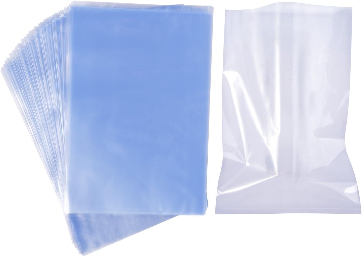 Shrink Wrap Bags 100 PCS Heat Shrink Bag 9x14 Inch and 100 Gauge for Wrapping Bath Bombs, Soaps, Oil And Homemade Gifts