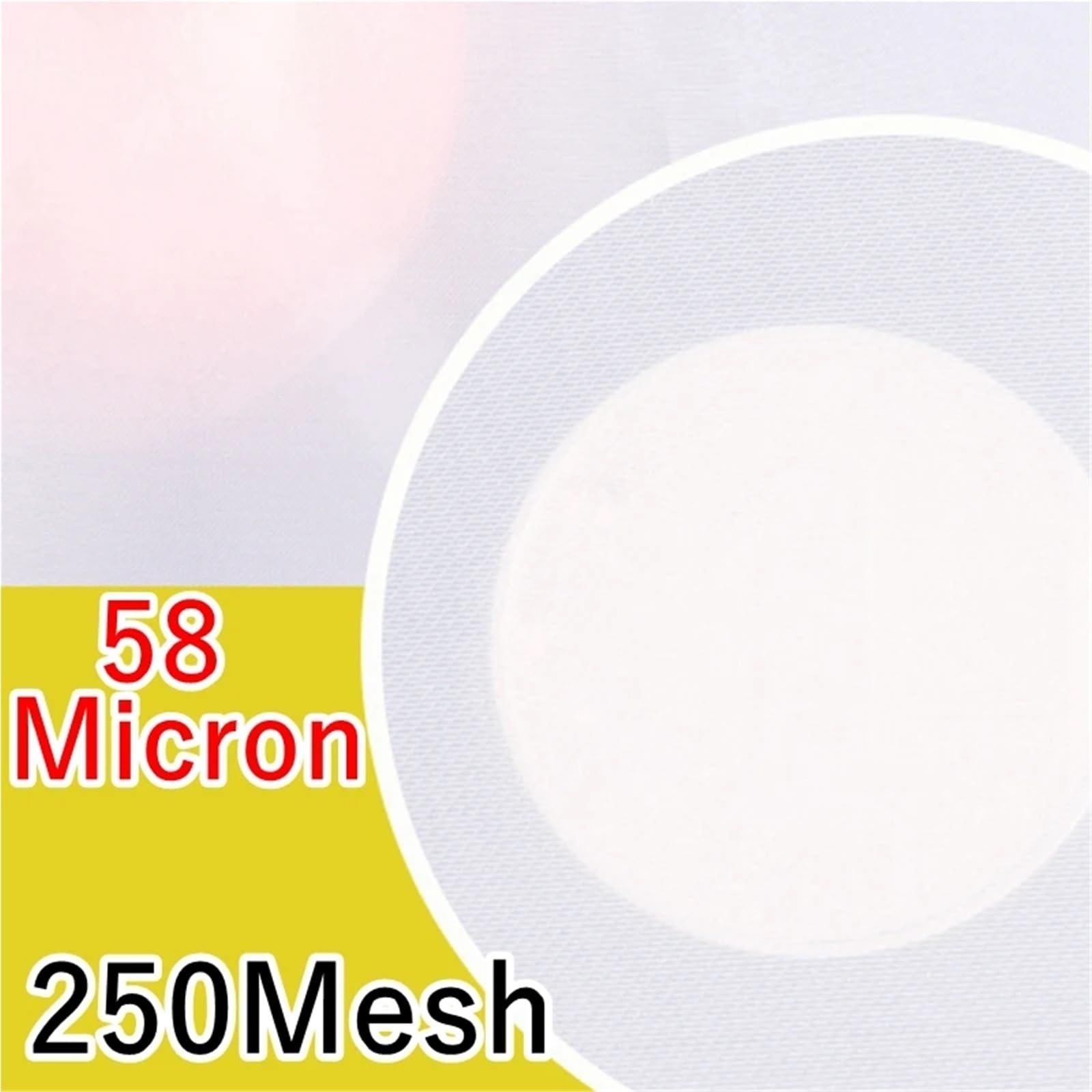 Filtro de Nailon para Pintura, Tamaños múltiples de Nylon la Anchura del Blanco el 1m Malla 20-500 Filtro Fino categoría alimenticia(250mesh 58micron,1x5 Meters)
