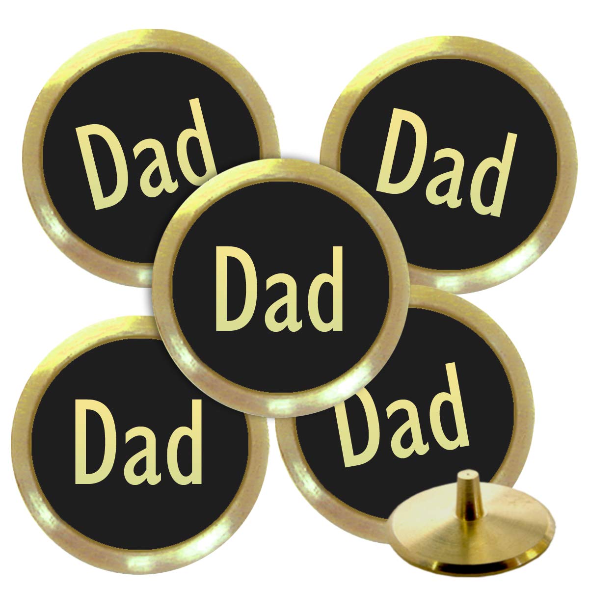 Best Impressions Personalised Solid Brass Golf Ball Markers (Dad) โ image 1