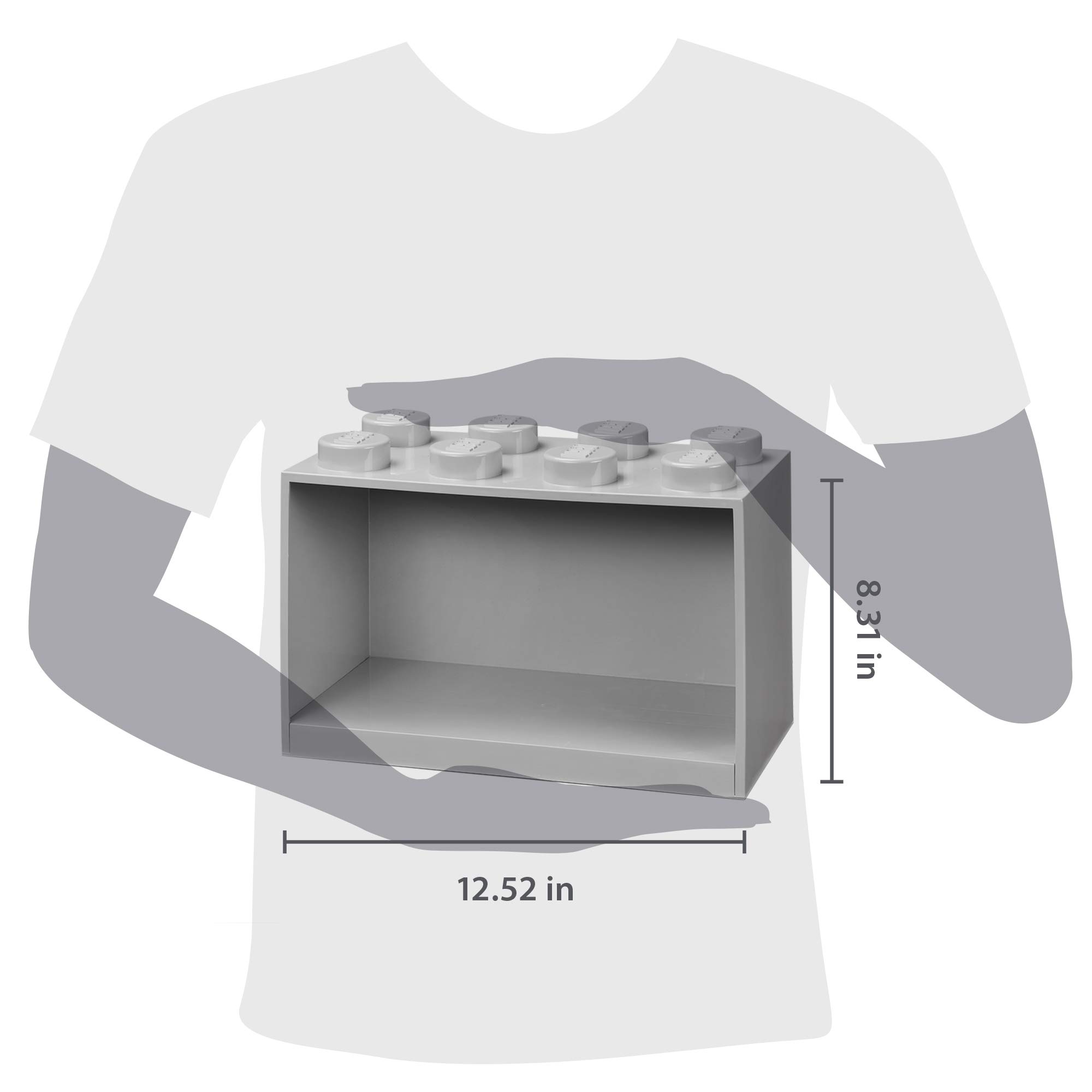 LEGO Brick Shelf Set, in Grey 3