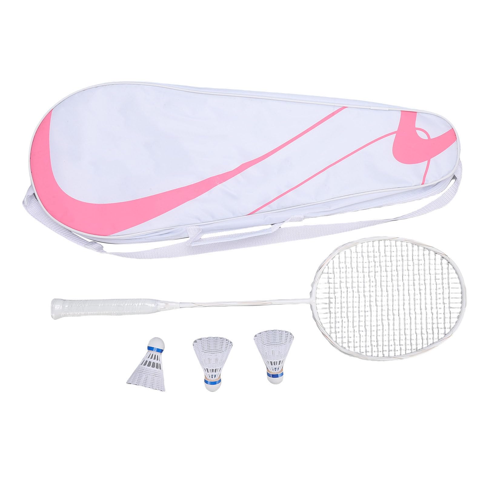 CHICIRIS Set Badminton Carbonio Rackets con Borsa e 3 Volani, Leggero Testa